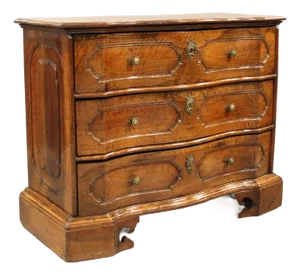 Italian Cantarano Chest of Drawers in Walnut