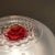 Red Italian Murano Crystal Desktop Lamp in the style of Toni Zuccheri, 1970s For Sale - Image 8 of 9