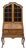 Burl & Carved Walnut Slant Front Marquetry Secretary Desk C1900 For Sale