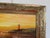 Paint Vintage Oil Painting Lighthouse Sunset Seascape Coastal Art Unique Shell Decor For Sale - Image 7 of 11