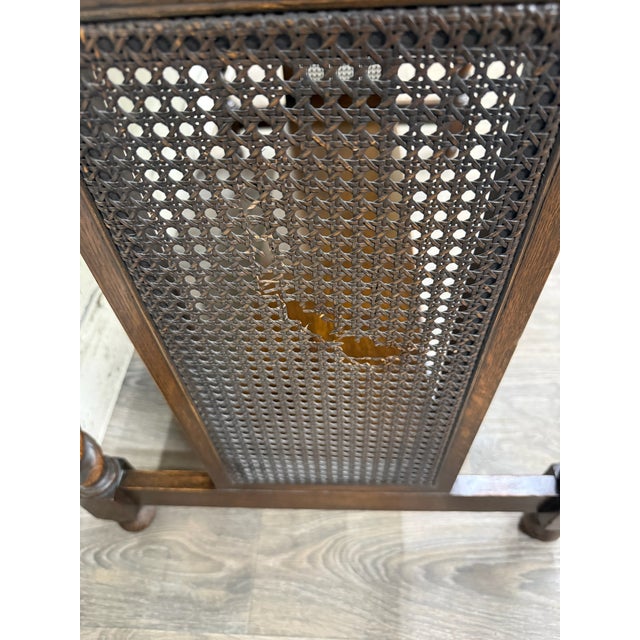 Antique Stickley Bros Barley Twist Oak Library Table With Drawer For Sale - Image 11 of 15