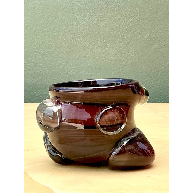 Vintage Original Art Glass Bowl For Sale In West Palm - Image 6 of 12