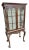 Carved Mahogany Vitrine Display Cabinet For Sale
