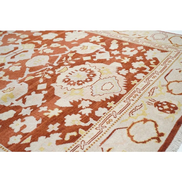 Oushak Rug 6' X 9' For Sale In New York - Image 6 of 12