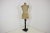 Height adjustable tailor's maiden, 1920s. Made of wood, fabric and hard paper. The lower part shows signs of slight...