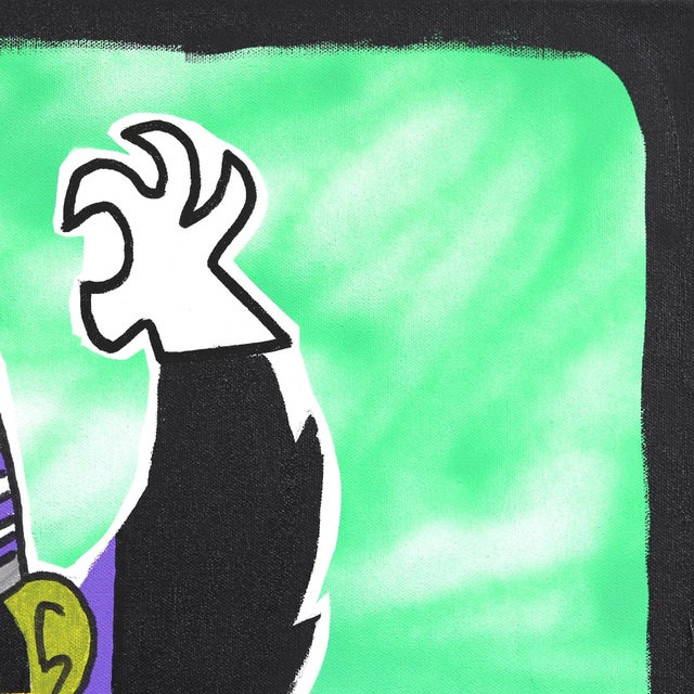 Pop Art Mojo - Pop Art Cartoon Inspired Character Painting on Canvas Original Artwork by Randy Morales For Sale - Image 3 of 9