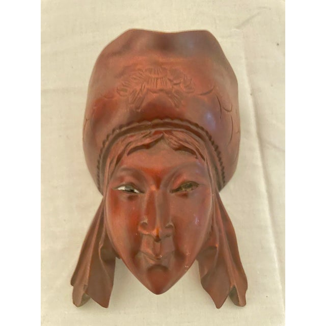 Brown 1960s Pilin Gallery Mas Bali Mid-Century Hand-Carved Wood Sculptures - Set of 5 For Sale - Image 8 of 8