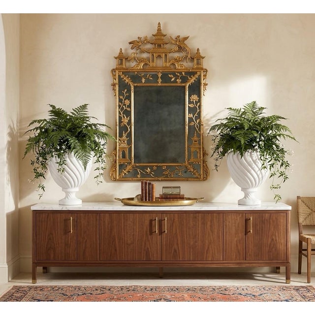 Pair of Neoclassical Italian Spiral Ceramic Urns For Sale - Image 9 of 12