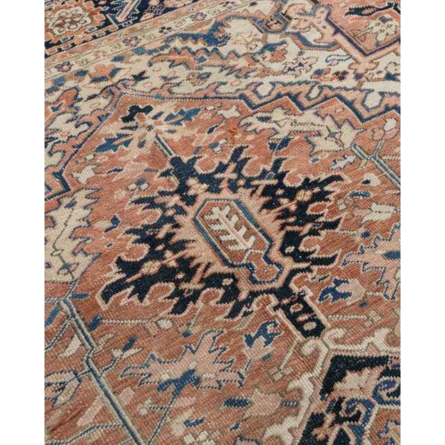 Vintage Heriz Rug 9'2 X 12'11 For Sale - Image 14 of 17