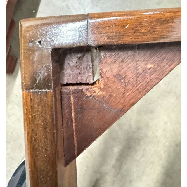 Antique Mahogany Leopard Print Animal Hide Stools - A Set For Sale - Image 16 of 18