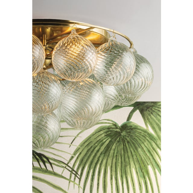 Mitzi Mimi 22.5 in. 6 Light Close-to-Ceiling in Aged Brass Finish For Sale In New York - Image 6 of 11