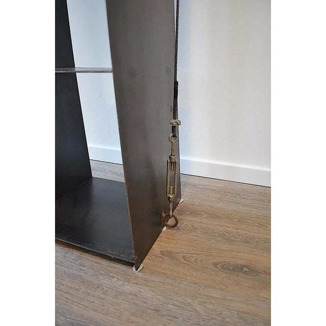 Steel Braced Shelf by Wolfgang Laubersheimer for Pentagon, 1980s For Sale - Image 4 of 11