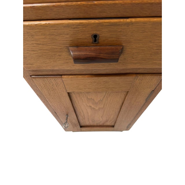 Art Deco Modernist Desk with Asymmetric Open Bookcase, 1920s For Sale - Image 11 of 12