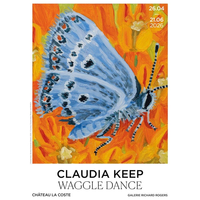 Claudia Keep Waggle Dance Official Exhibition Poster Dimensions: 19,6 x 27,5 in / 50 x 70 cm Sold unframed