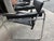 1980s Pair of Vintage Italian Black Leather & Chrome Wassily-Style Lounge Chairs For Sale - Image 5 of 8