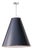 French Maid Chandelier Large, Blue and Polished Nickel For Sale