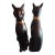1970s Chalkware Black Cats - a Pair For Sale