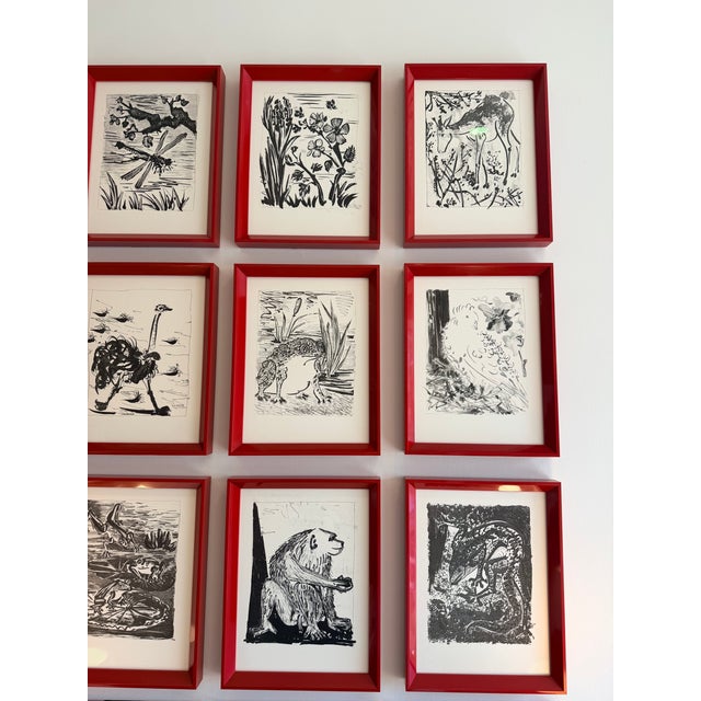 A striking suite of twelve framed lithographs after Pablo Picasso from the celebrated Eaux-Fortes Originales pour les...