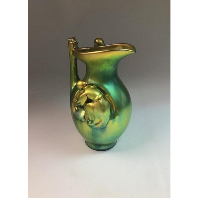 Antique Glazed Vase by Zsolnay, 1890s For Sale - Image 4 of 11
