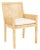 Safavieh Sarai Accent Chair with Cushion - Natural/White For Sale - Image 4 of 11