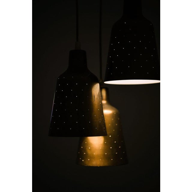 Ceiling Lamp in Brass attributed to Hans Bergström, 1940s For Sale - Image 6 of 9