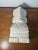 Vintage Heavy Carved Marble Figural Bookend Geometric Face Sculpture 8 Inch For Sale - Image 4 of 11