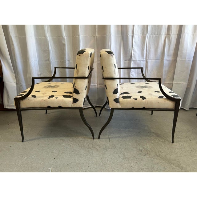 Mid-Century Modern 21st Century 'Berkeley' Arm Chairs by Decca Home, a Pair For Sale - Image 3 of 13