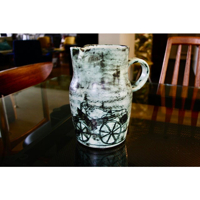 Large Vintage French Pitcher by Jacques Blin, 1950 For Sale - Image 11 of 11