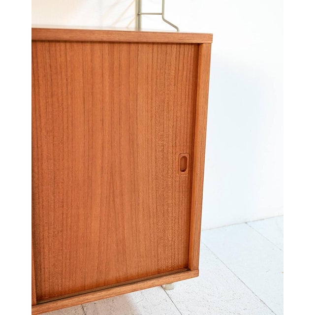 Brown String Bookcase by Nisse Strinning, 1950s For Sale - Image 8 of 10