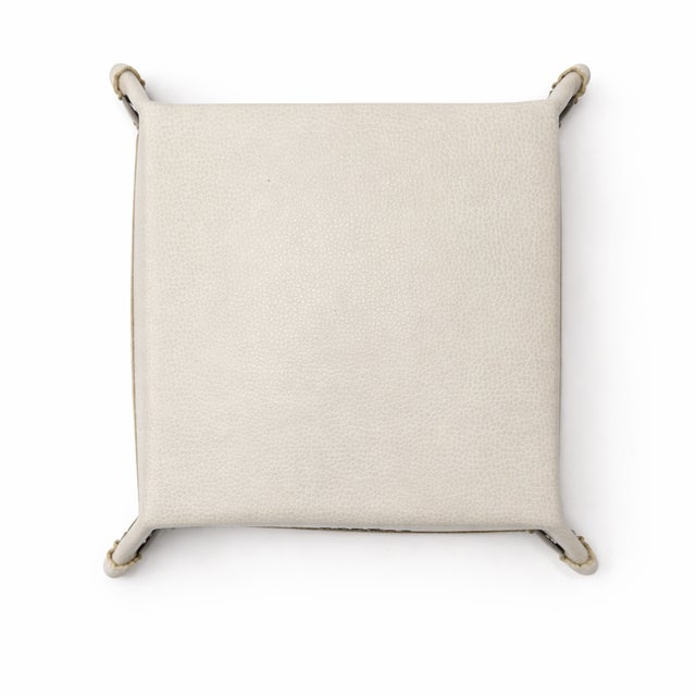 The Stanwich Club Greenwich, Connecticut Leather Valet Tray For Sale - Image 4 of 9