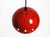 Small Mid-Century Modern Red and Black Enameled Pendant Lamp, 1960s For Sale - Image 6 of 18