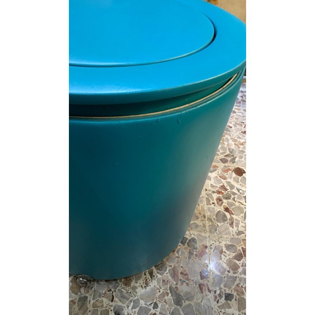 Dilly Dally Dressing Table in Turquoise by Luigi Massoni for Poltrona Frau, 1968 For Sale - Image 6 of 14