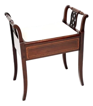 Antique Edwardian Piano Stool, 1900