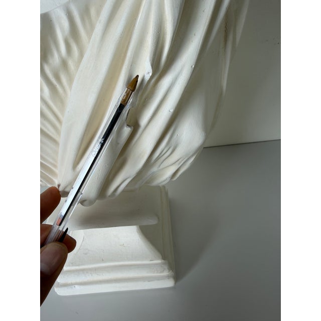 Vintage Neoclassical “Diana of Versailles” Plaster Bust Sculpture For Sale - Image 10 of 12