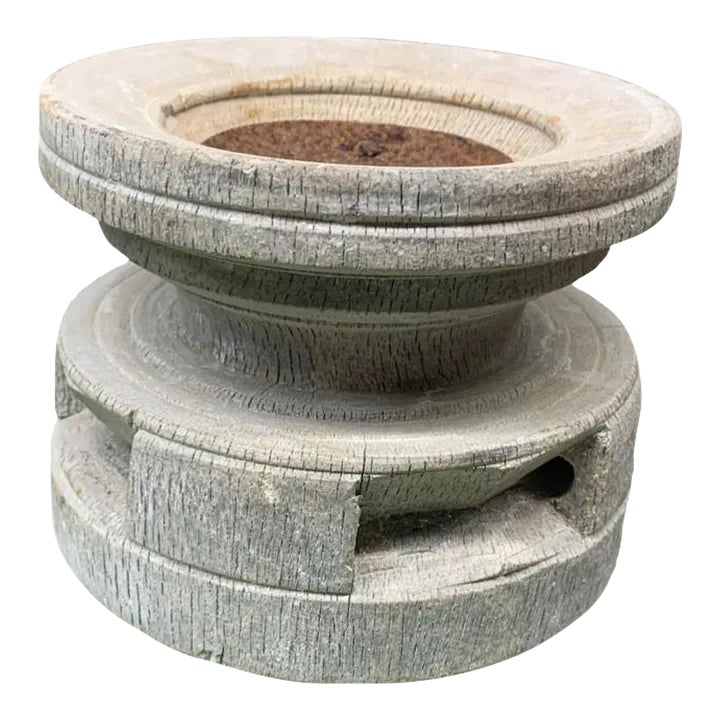Vintage Indian Seed Extractor Candle Holder | Chairish