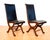 Black Mid-Century Neo-Classical Spanish Black Leather and Oak Dining Chairs by Pierre Lottier for Valmazan, 1960s, Set of 4 For Sale - Image 8 of 18