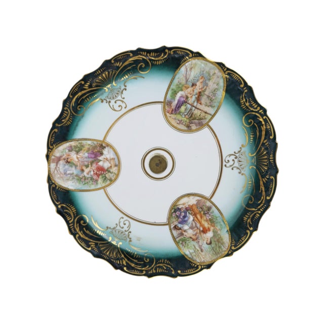 Viennese Jugendstil Cake Stand and Plates, Vienna, 1910s, Set of 13 For Sale - Image 9 of 11