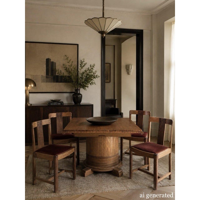 Art Deco Eclipse Dining Suite, Set of 5 For Sale - Image 15 of 16