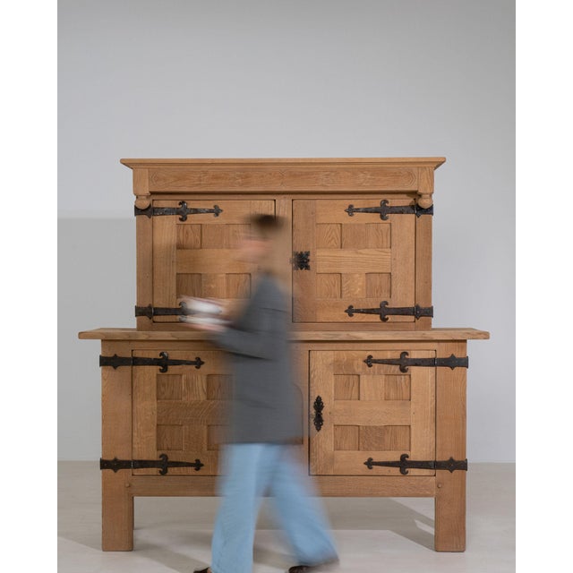 Wood 19th Century France Brutalist Black Wood Credenzas & Sideboards For Sale - Image 7 of 11