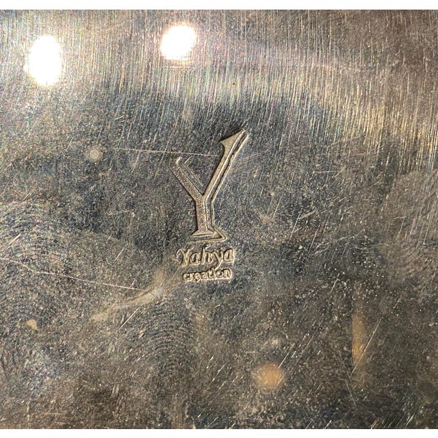 Stunning Nickel Silver Moroccan Arabesque Hand-Engraved Jewelry Box by Yahya Rouach (Yahya Creation) — Marrakesh Art-Design Object For Sale - Image 12 of 12