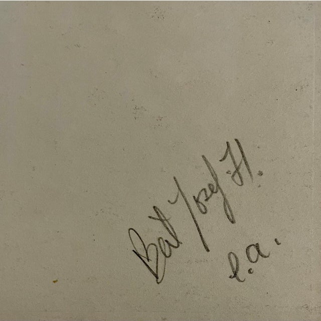 Myriam Bat-Yosef Surrealist abstract lithograph print in colorful abstract shapes and shades Hand signed and dated 1971....