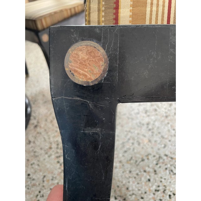 1980s Maitland-Smith Attributed Dining Table and 6 Chairs Neoclassic Revival For Sale - Image 11 of 13