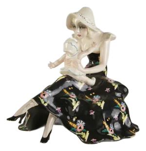 Ceramic Sculpture by Sandro Vacchetti for Essevi, 1920s-1940s