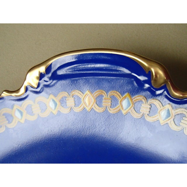 Porcelain Cocarde de soie Plate from Hermès, 1980s, in Very Good conditions. Designed 1980 to 1989 This piece has an...