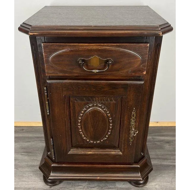 Rustic Vintage French Nightstands, Set of 2 For Sale - Image 3 of 13