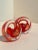 Glass English Teign Valley Red Art Glass Sculptures or Bookends - A Pair For Sale - Image 7 of 12