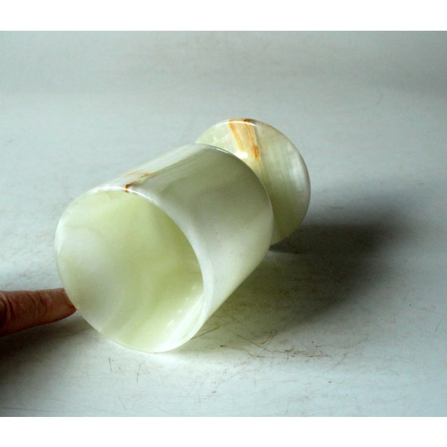 1970s Vintage - Onyx Pen Holder, Onyx Goblet, Handmade in Italy For Sale - Image 6 of 8