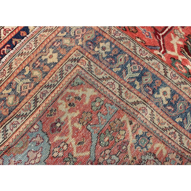 Textile Antique Persian Sultanabad Rug With All-Over Floral and Geometric Motifs 4'0"x6'2" For Sale - Image 7 of 7