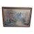 Vintage Mid-Century Pink Mountain Landscape Oil Painting - 40" W For Sale