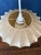 Metal Vintage Mid-Century Modern Resin and Metal Cocoon Pendant Lamp Shade For Sale - Image 7 of 12